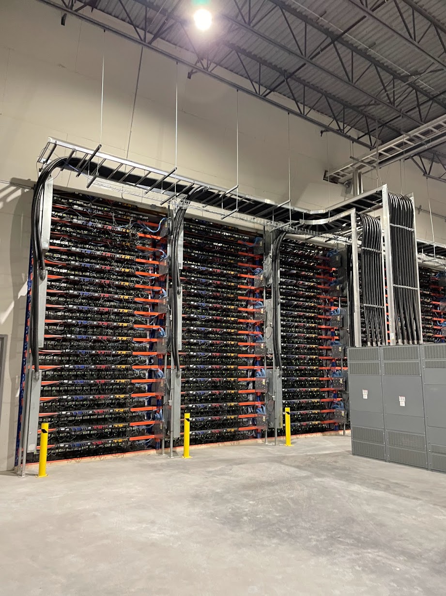 Mac Mini Stack Rig Farm Bitfarms - Construction of a 48 MW mining farm - DGI Experts-conseils